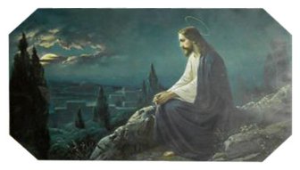 Josef Untersberger: Christus am Ölberg (c) Wikimedia (gemeinfrei)