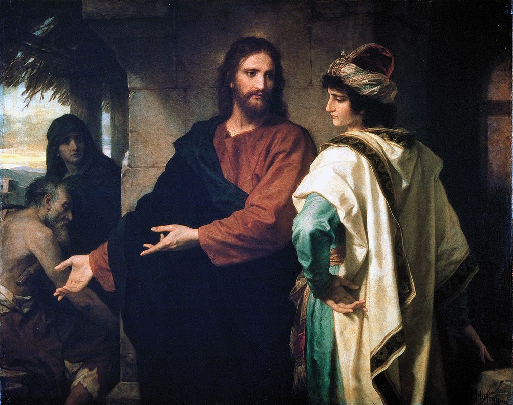 Heinrich Hofmann: Christus und der reiche Jüngling (c) gemeinfrei unter wikimedia.com