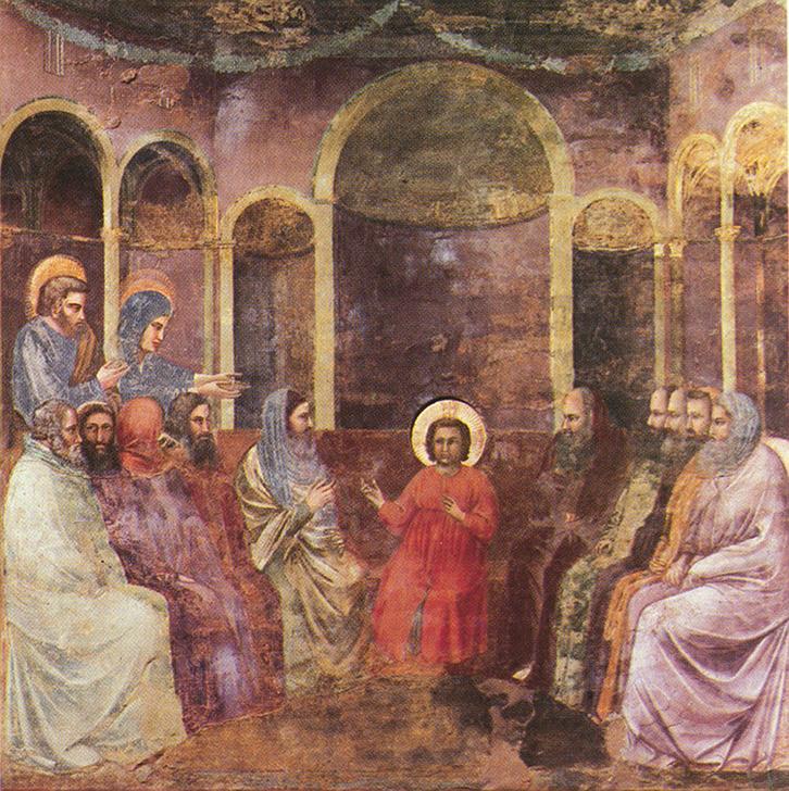 Giotto di Bodone: Jesus bei den Toralehrern