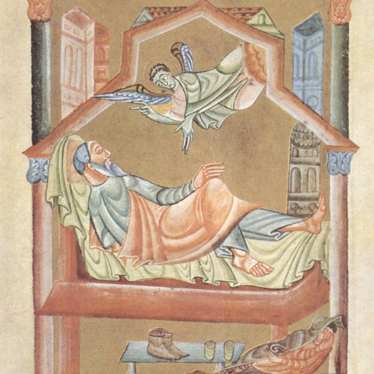 Evangeliar Heinrichs II, Der Traum Josefs (vor 1014)