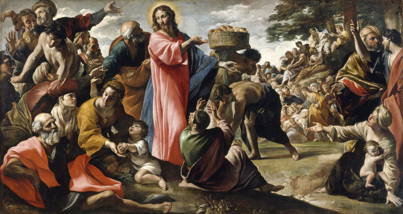 Giovanni Lanfranco: Das Wunder der Brotvermehrung (c) gemeinfrei auf wikipedia.de