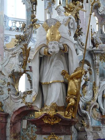 Hl. Dionysius, Basilika Vierzehnheiligen in Bad Staffelstein (c) gemeinfrei / https://commons.wikimedia.org/wiki/File:Basilika_Vierzehnheiligen_019.JPG?uselang=de