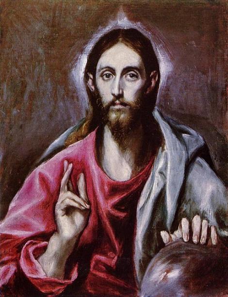 El Greco (1541 - 1614), Christus segnet (c) gemeinfrei