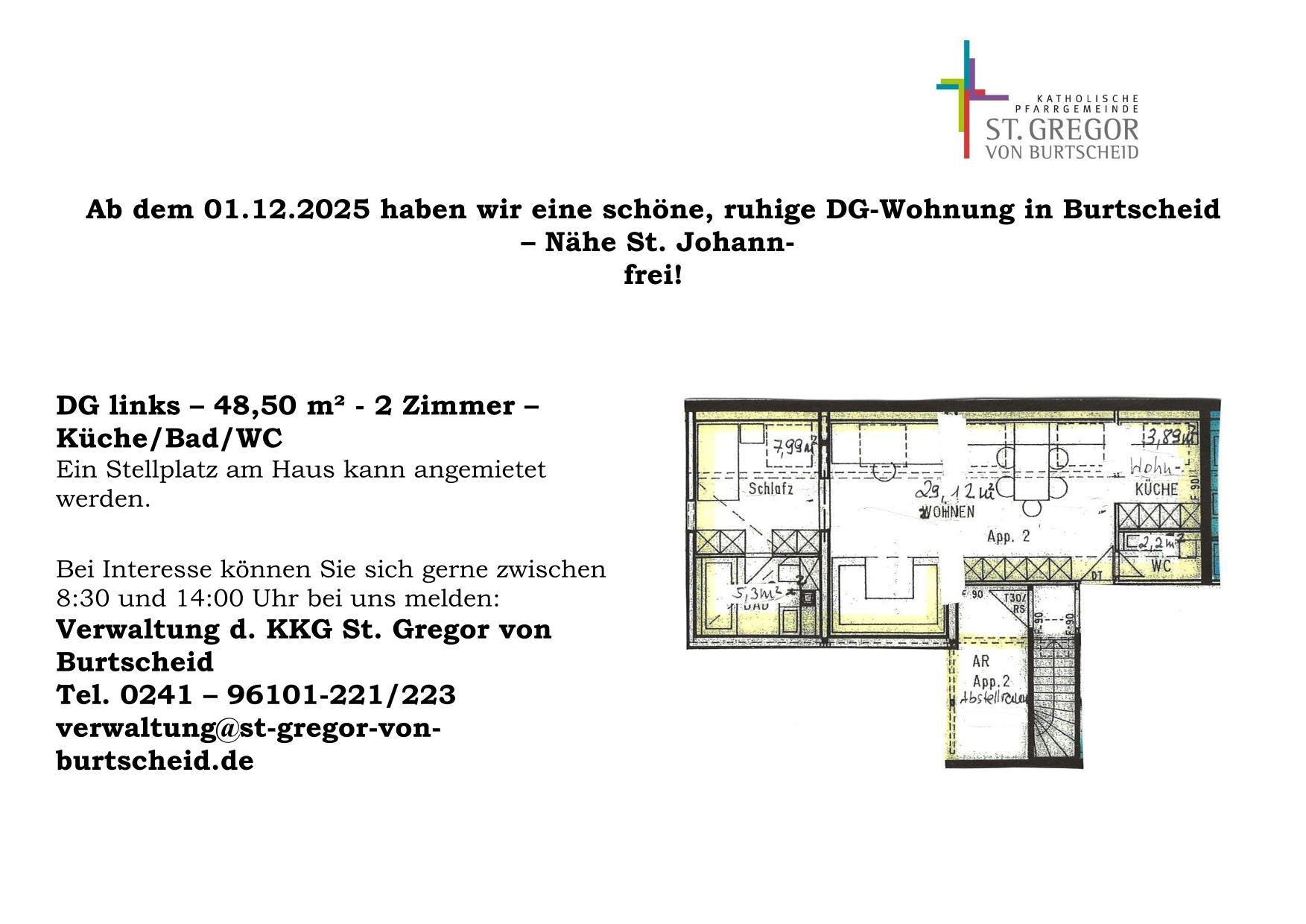 Anzeige Aushang Wohnung
