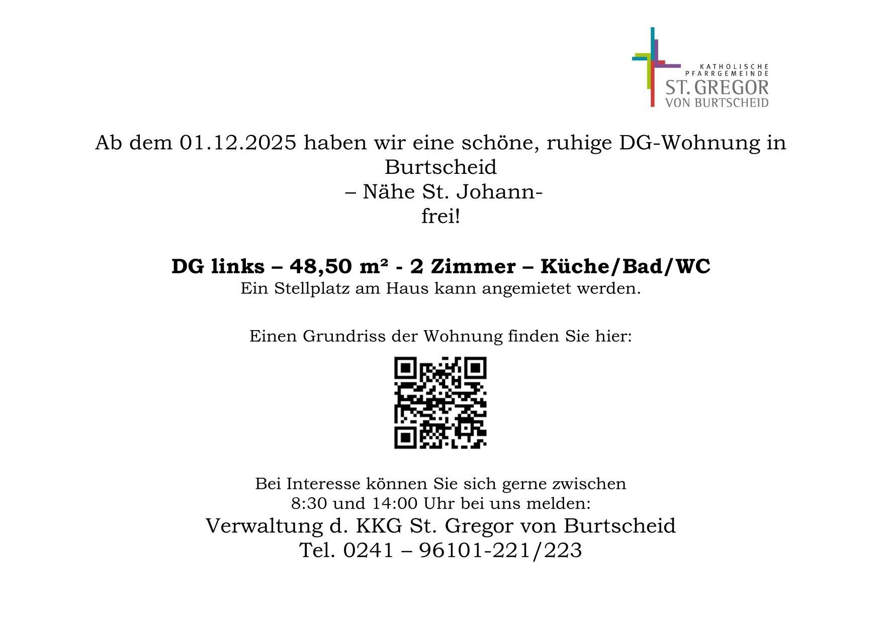 Anzeige Aushang Wohnung