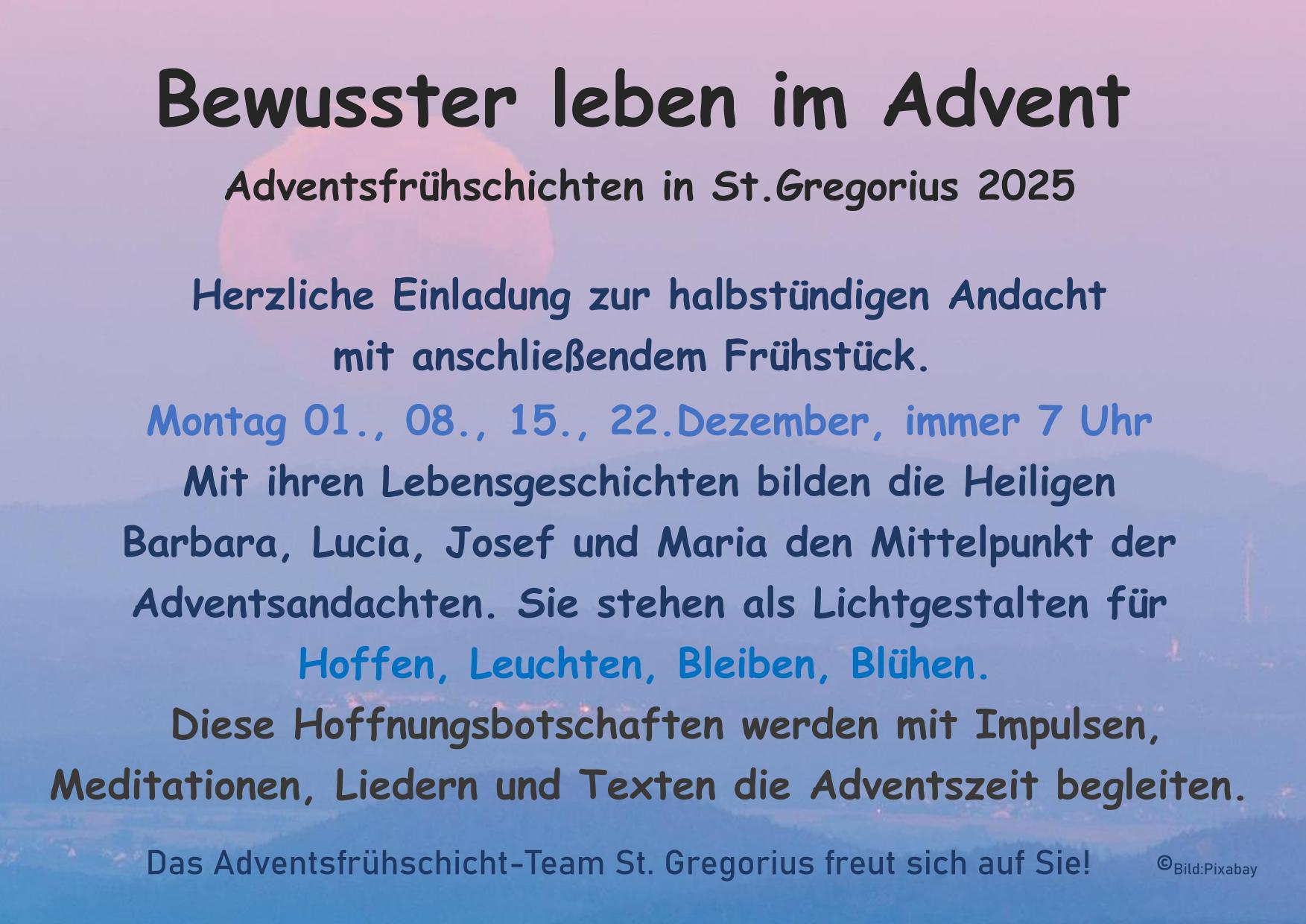 Bewusster leben im Advent 2025 (c) Monika Meimberg