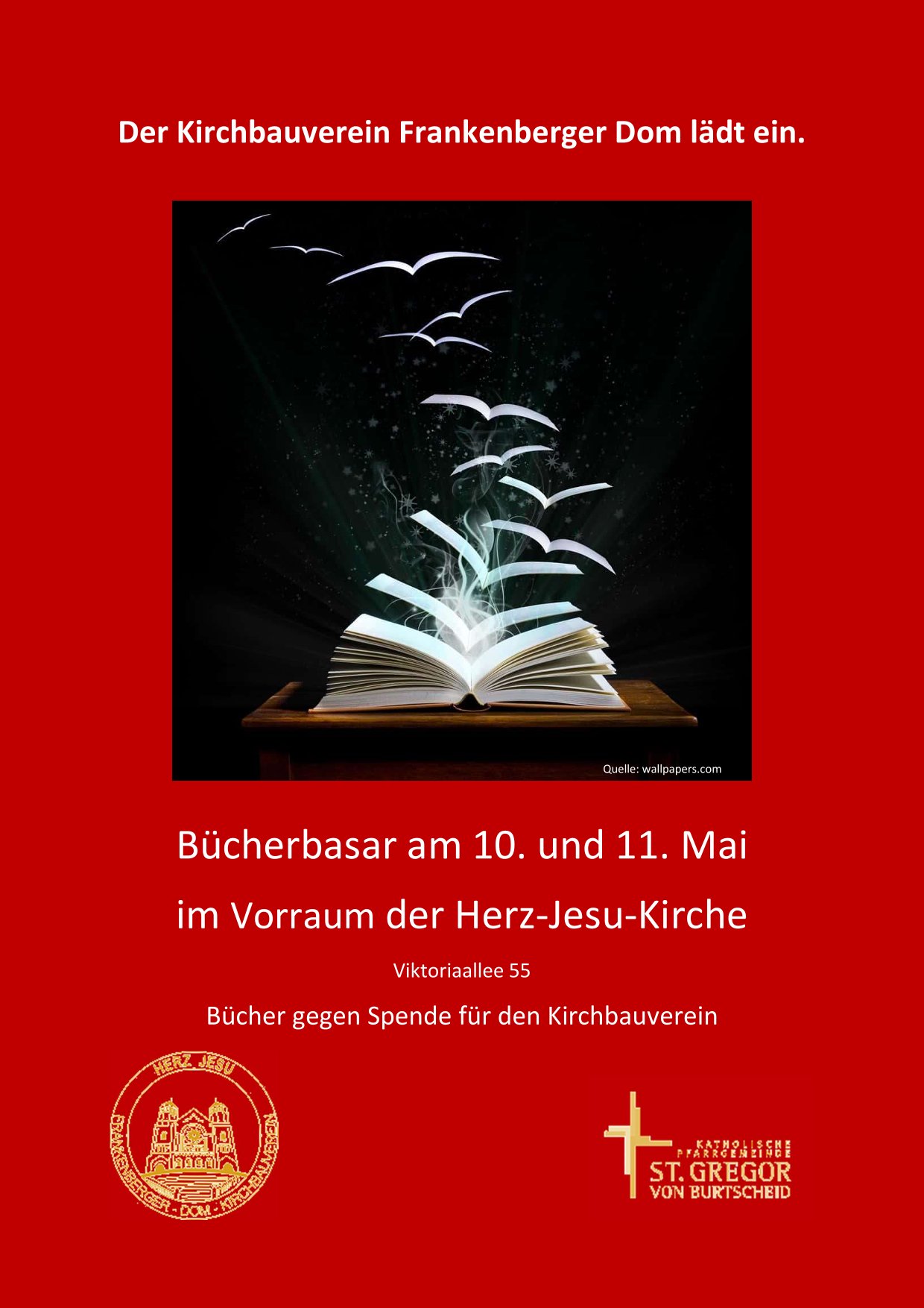 Bücherbasar 5.25 rot (c) Der Kirchbauverein Frankenberger Dom