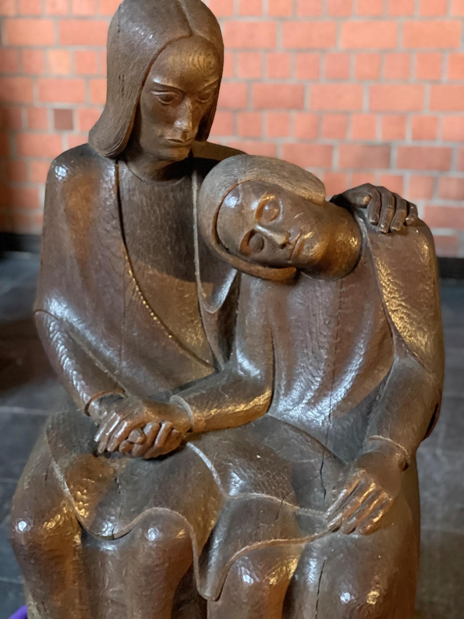 Christus-und-Johannes-Skulptur von Josef Zeller (c) Ruth Quarch