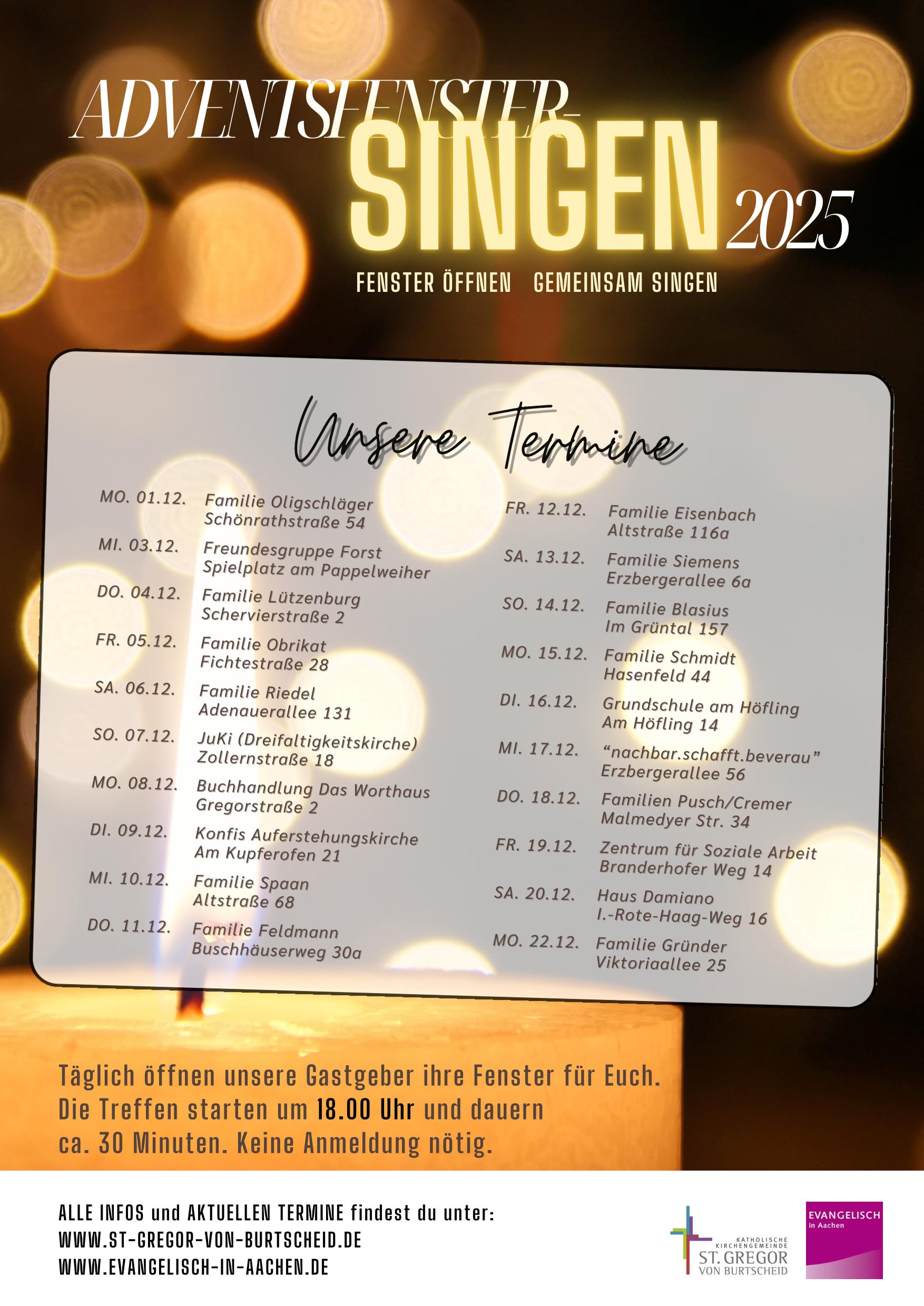 Gemeinsam Singen (c) Adventsfenster Aktion