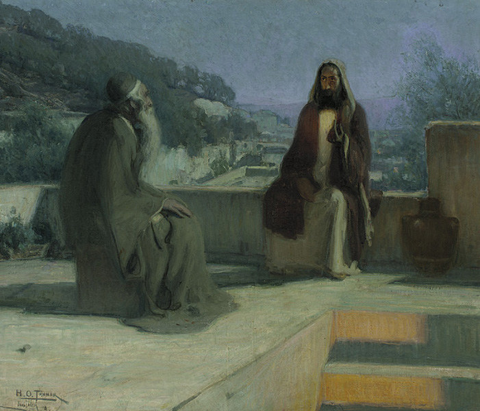Henry_Ossawa_Tanner_-_Jesus_and_nicodemus (c) https://en.wikipedia.org/wiki/Nicodemus#/media/File:Henry_Ossawa_Tanner_-_Jesus_and_nicodemus.jpg