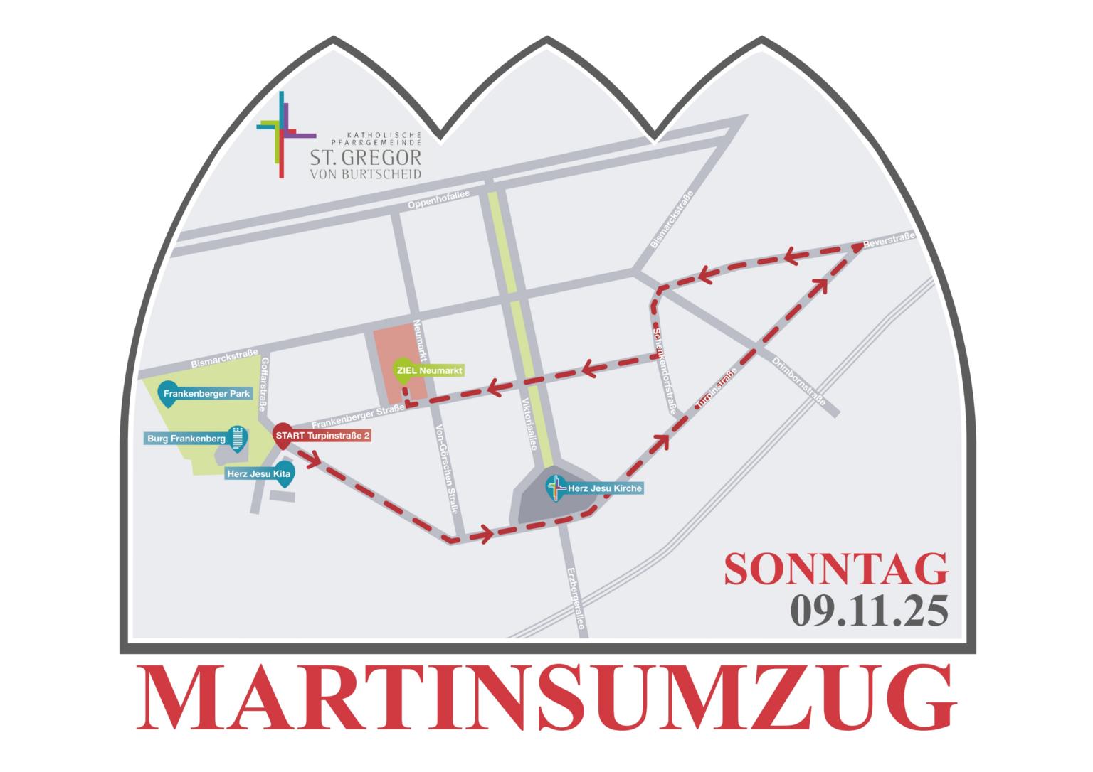 Karte Martinszug2025 (c) Martinsteam