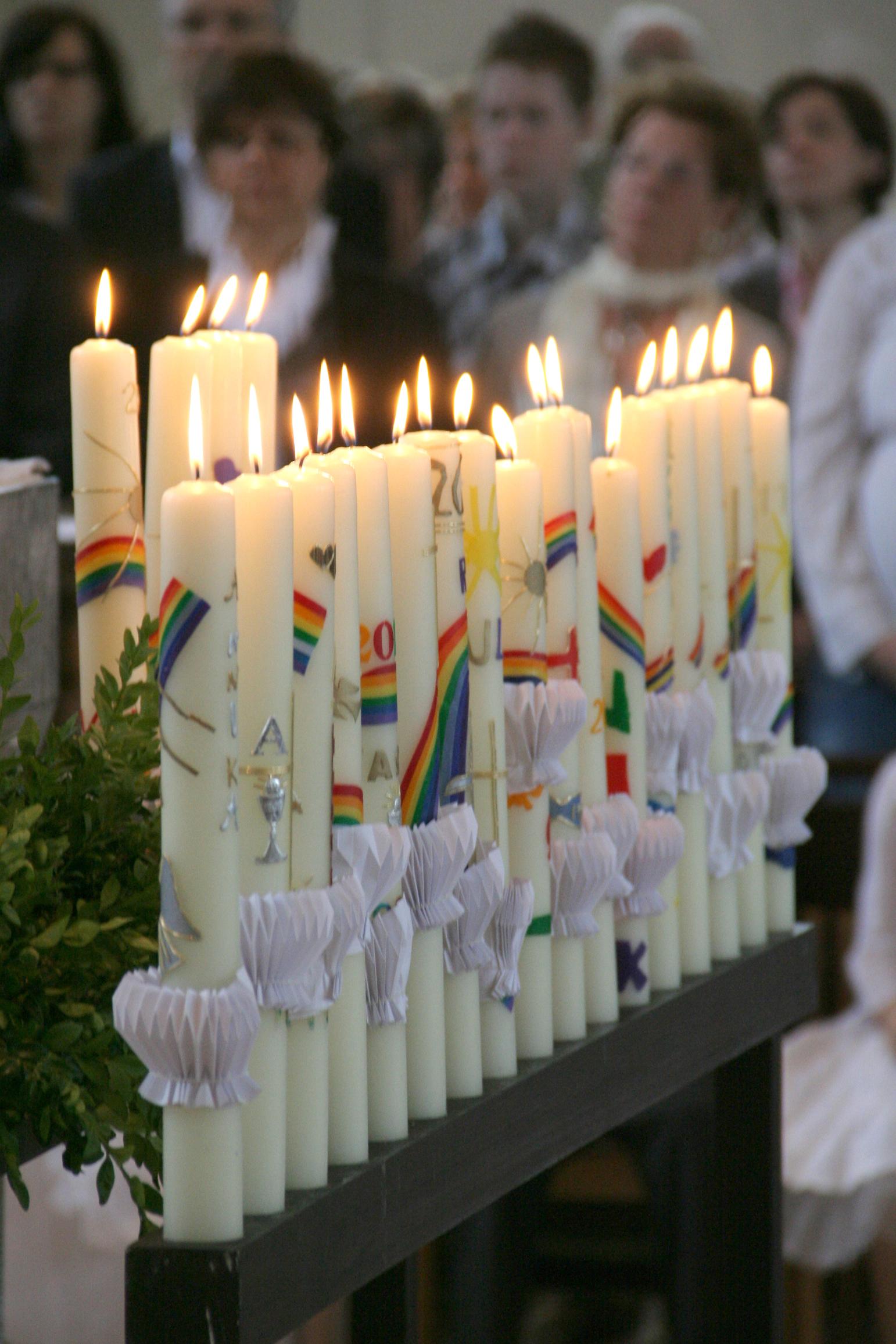Kommunionkerzen (c) Sr. Regina Maria Jaskulski