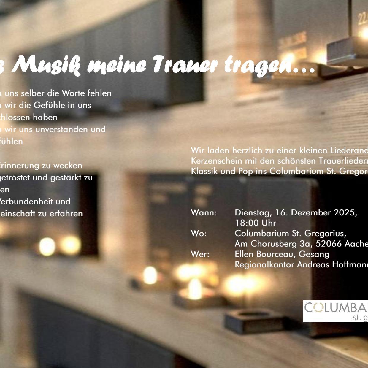 Lass Musik meine Trauer tragen_Aushang