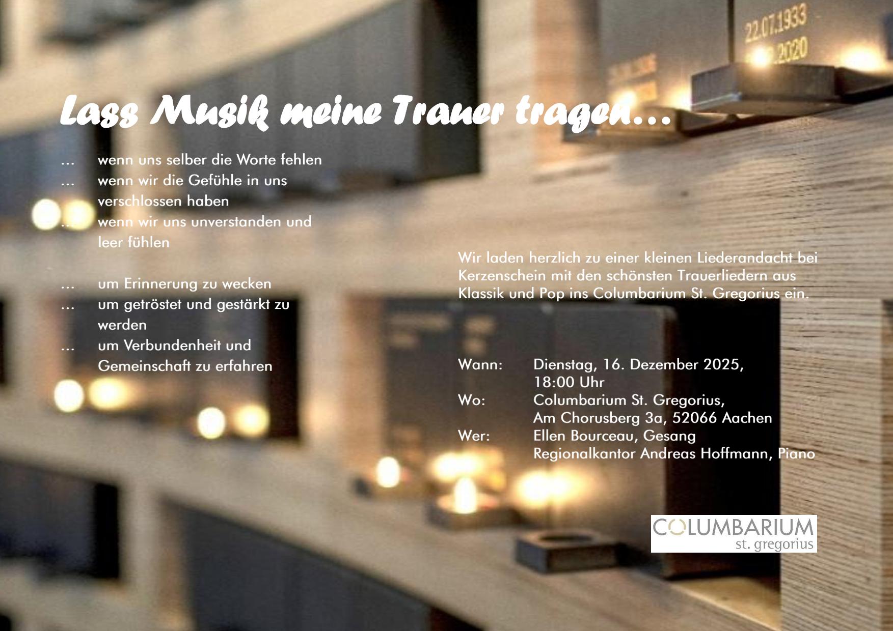 Lass Musik meine Trauer tragen_Aushang (c) E. Bourceau