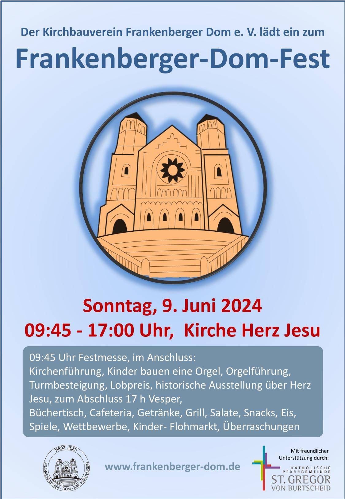 Plakat Frankenberger-Dom-Fest 2024
