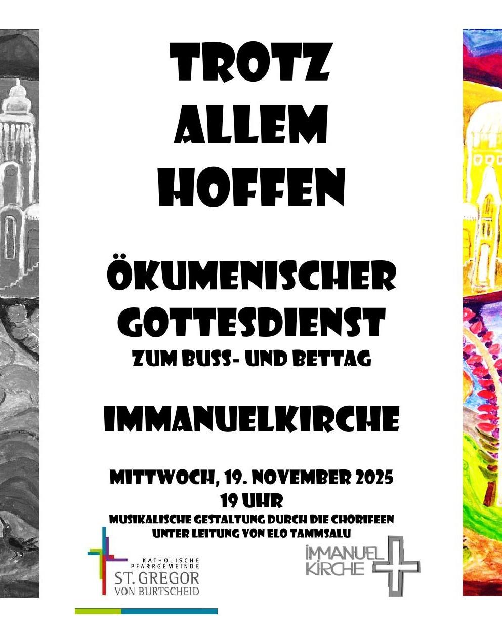 Plakat Trotz allem hoffen